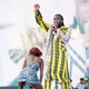 Burna Boy performs at Coachella Festival, Indio, California in April